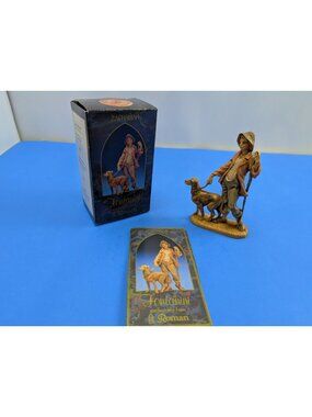 Fontanini Roman Nativity Figurine 5" Zachariah Shepherd w/ Dog Hand-Painted